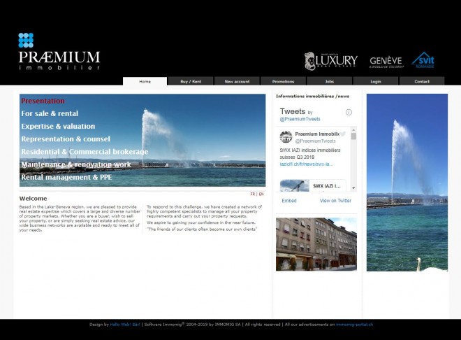Agence immobilière à Genève - Praemium Immobilier